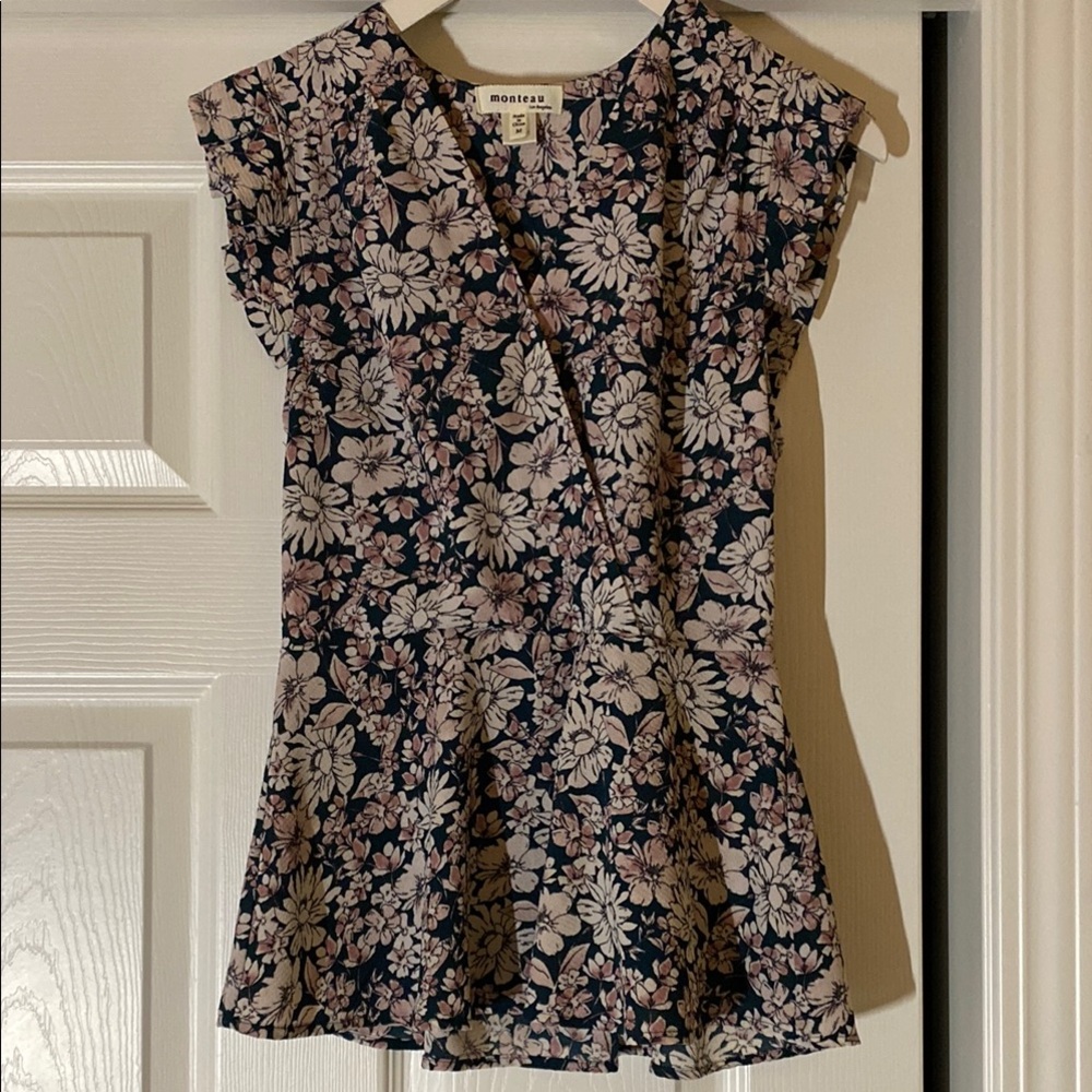 Floral Wrap Top